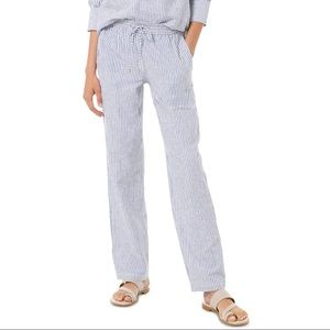 MICHAEL Michael Kors Striped Linen & Cotton Pants